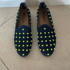 Men’s Del Toro Loafers Like New Blue With Stars - Size 9 1/2 - Made in Italy